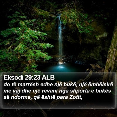 Eksodi 29:23 ALB Bible Verse Image