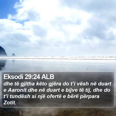 Eksodi 29:24 ALB Bible Verse Image