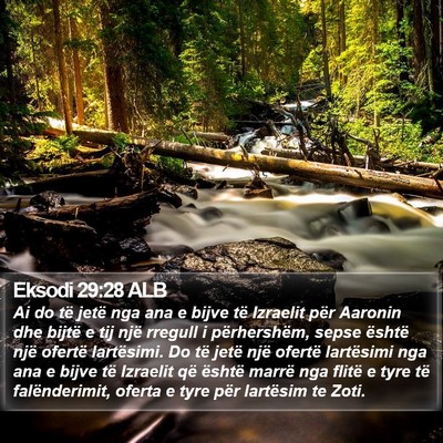 Eksodi 29:28 ALB Bible Verse Image