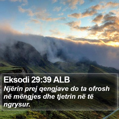 Eksodi 29:39 ALB Bible Verse Image