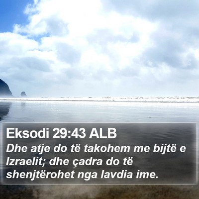 Eksodi 29:43 ALB Bible Verse Image