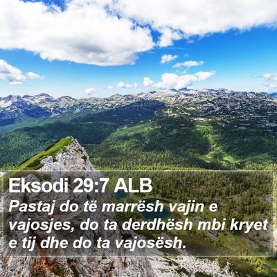 Eksodi 29:7 ALB Bible Verse Image