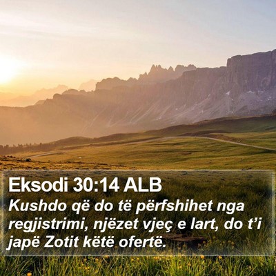 Eksodi 30:14 ALB Bible Verse Image