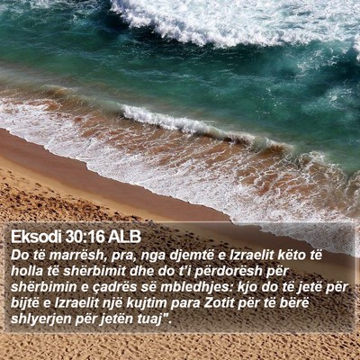 Eksodi 30:16 ALB Bible Verse Image