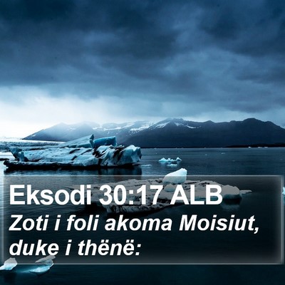 Eksodi 30:17 ALB Bible Verse Image