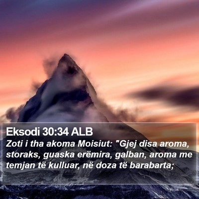 Eksodi 30:34 ALB Bible Verse Image