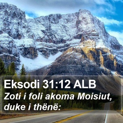 Eksodi 31:12 ALB Bible Verse Image