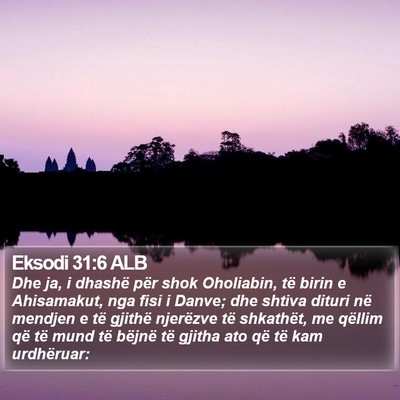 Eksodi 31:6 ALB Bible Verse Image