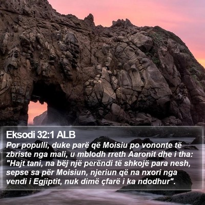 Eksodi 32:1 ALB Bible Verse Image