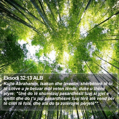 Eksodi 32:13 ALB Bible Verse Image