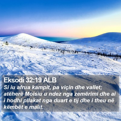 Eksodi 32:19 ALB Bible Verse Image