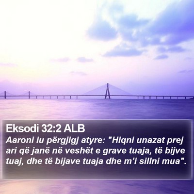 Eksodi 32:2 ALB Bible Verse Image