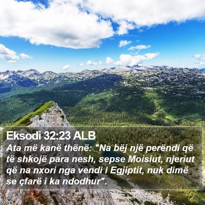 Eksodi 32:23 ALB Bible Verse Image