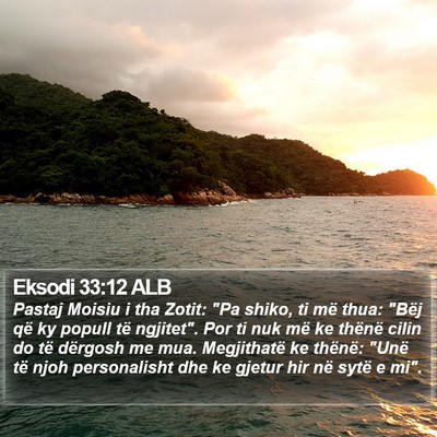 Eksodi 33:12 ALB Bible Verse Image
