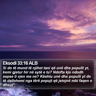 Eksodi 33:16 ALB Bible Verse Image
