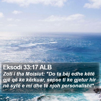 Eksodi 33:17 ALB Bible Verse Image