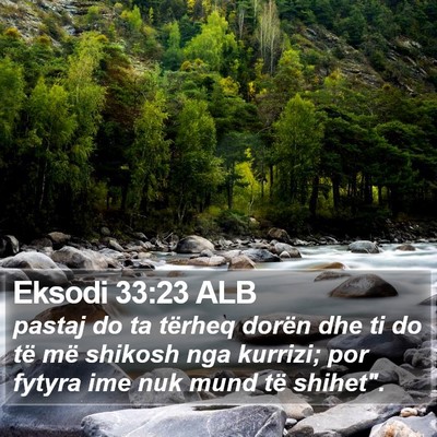 Eksodi 33:23 ALB Bible Verse Image