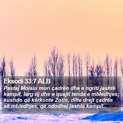Eksodi 33:7 ALB Bible Verse Image