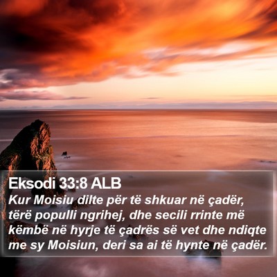 Eksodi 33:8 ALB Bible Verse Image