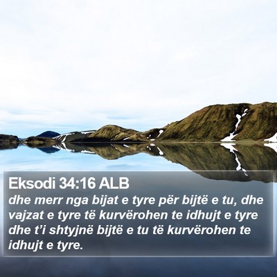 Eksodi 34:16 ALB Bible Verse Image