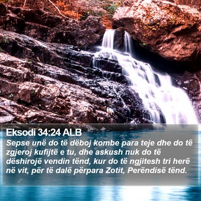 Eksodi 34:24 ALB Bible Verse Image