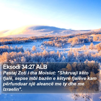 Eksodi 34:27 ALB Bible Verse Image