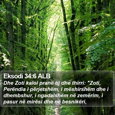 Eksodi 34:6 ALB Bible Verse Image