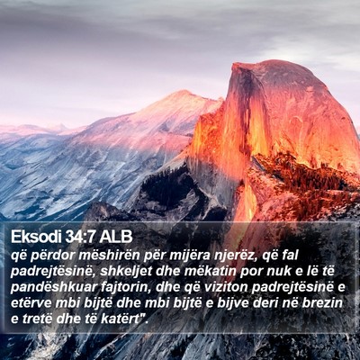 Eksodi 34:7 ALB Bible Verse Image