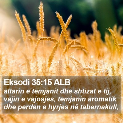 Eksodi 35:15 ALB Bible Verse Image