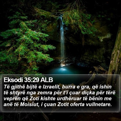Eksodi 35:29 ALB Bible Verse Image