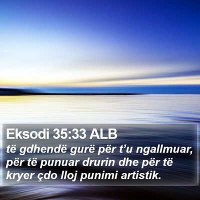 Eksodi 35:33 ALB Bible Verse Image