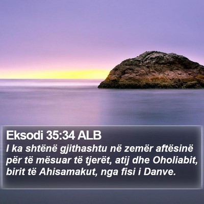 Eksodi 35:34 ALB Bible Verse Image