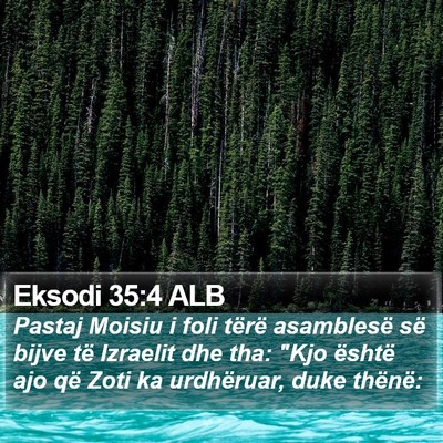 Eksodi 35:4 ALB Bible Verse Image