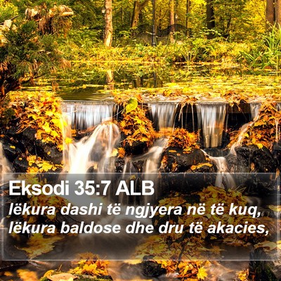 Eksodi 35:7 ALB Bible Verse Image