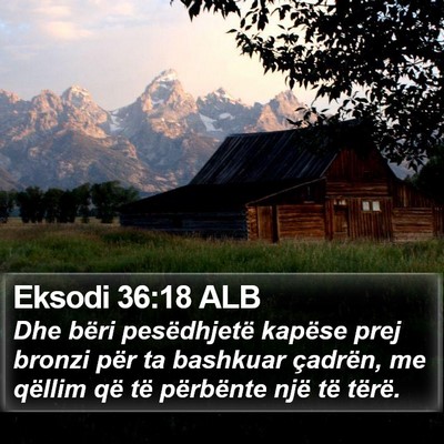 Eksodi 36:18 ALB Bible Verse Image
