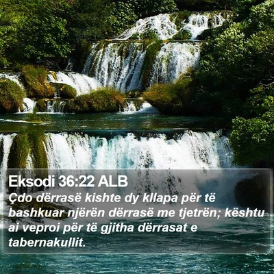 Eksodi 36:22 ALB Bible Verse Image