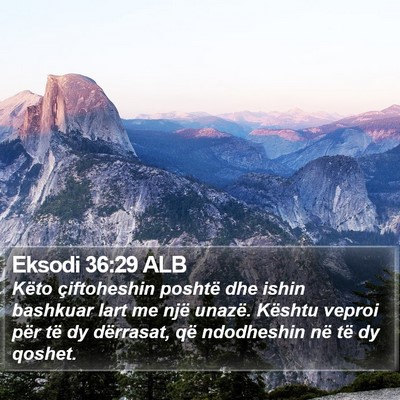 Eksodi 36:29 ALB Bible Verse Image