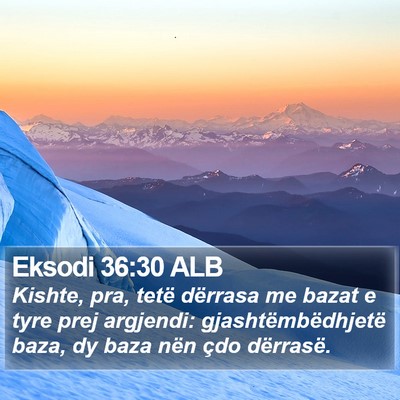 Eksodi 36:30 ALB Bible Verse Image