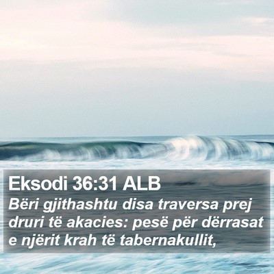 Eksodi 36:31 ALB Bible Verse Image