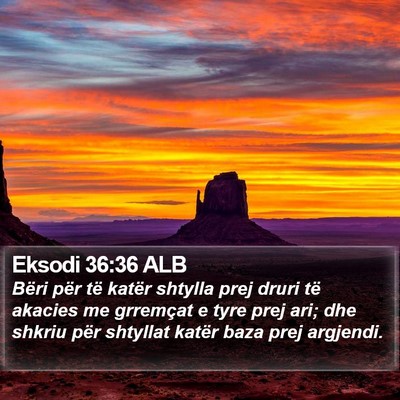 Eksodi 36:36 ALB Bible Verse Image