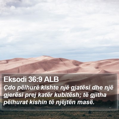 Eksodi 36:9 ALB Bible Verse Image