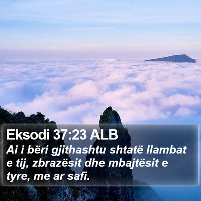Eksodi 37:23 ALB Bible Verse Image