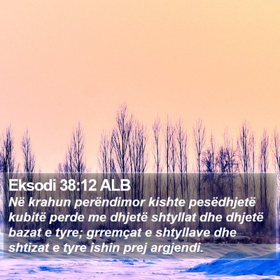 Eksodi 38:12 ALB Bible Verse Image