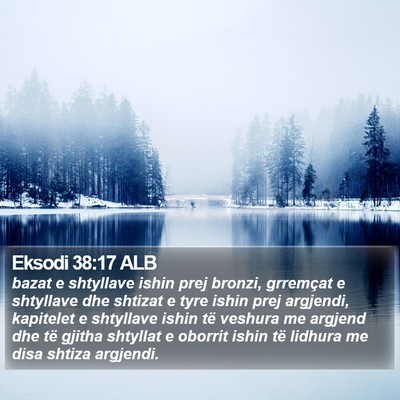 Eksodi 38:17 ALB Bible Verse Image