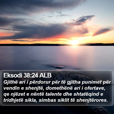 Eksodi 38:24 ALB Bible Verse Image