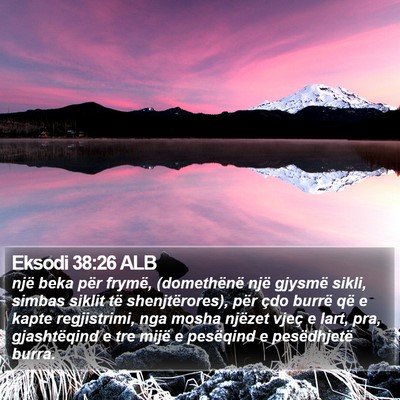 Eksodi 38:26 ALB Bible Verse Image