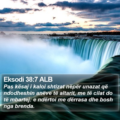 Eksodi 38:7 ALB Bible Verse Image