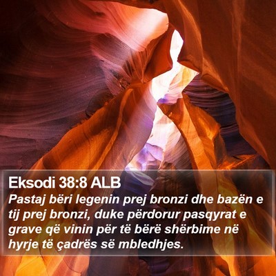 Eksodi 38:8 ALB Bible Verse Image