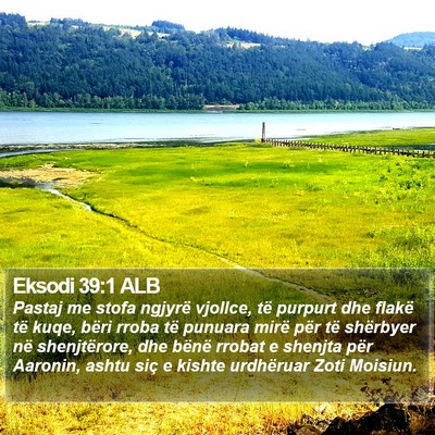 Eksodi 39:1 ALB Bible Verse Image