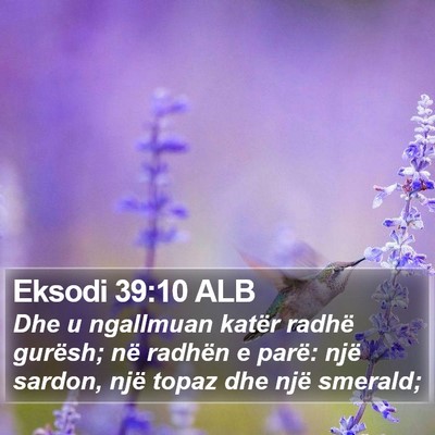 Eksodi 39:10 ALB Bible Verse Image